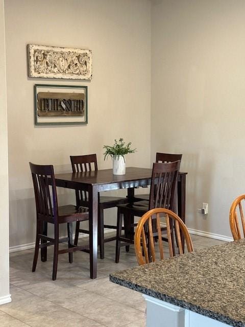 view of dining room