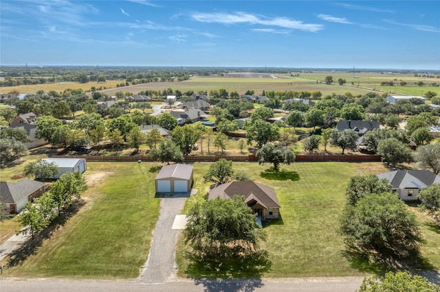 aerial view featuring a residential view