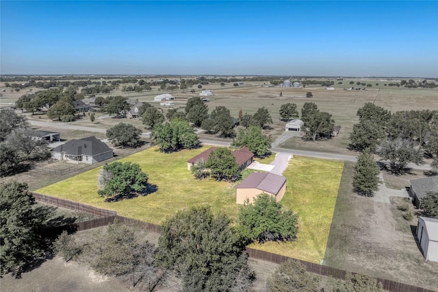 drone / aerial view featuring a rural view