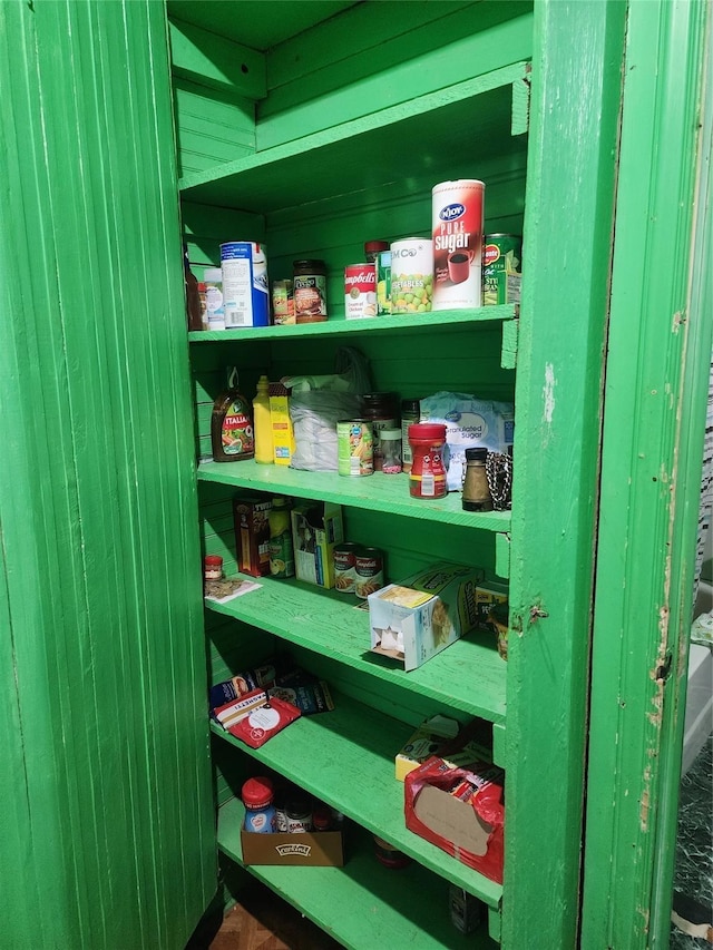 view of pantry