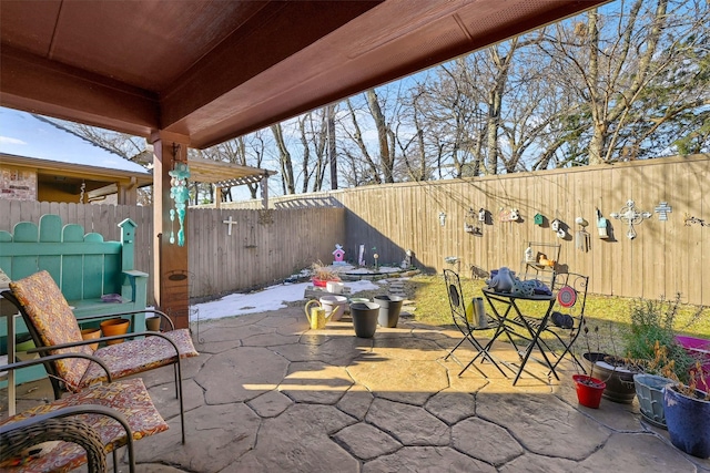 view of patio