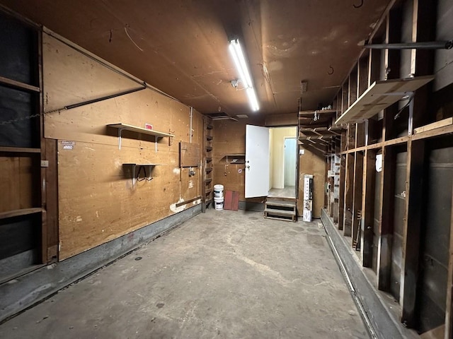 view of basement