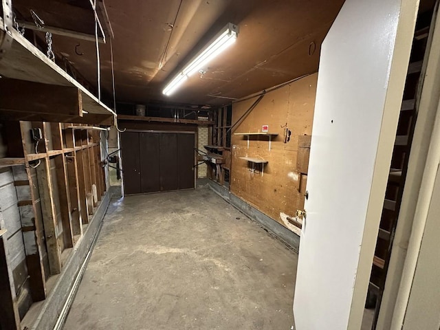 view of basement