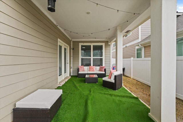 view of patio / terrace with outdoor lounge area