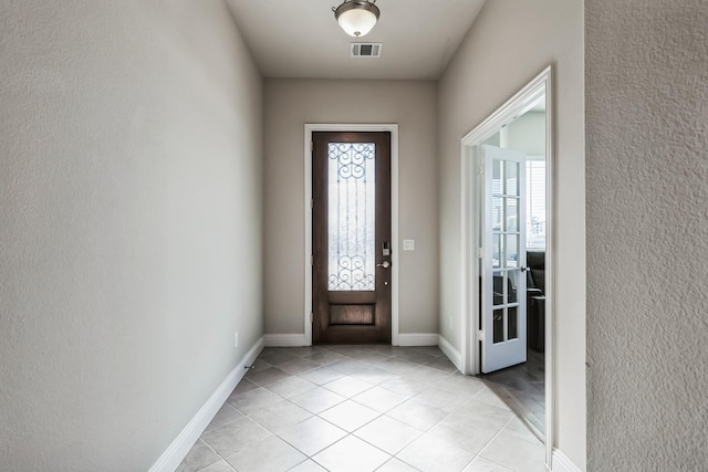 view of tiled entryway