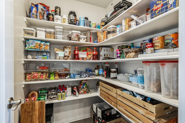 view of pantry