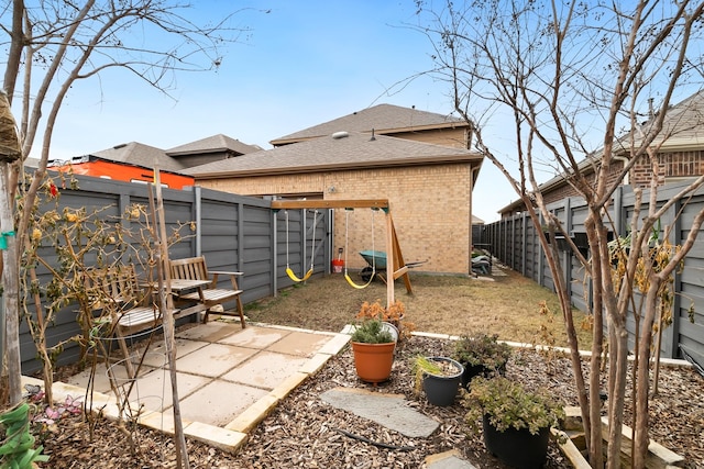 view of yard with a patio