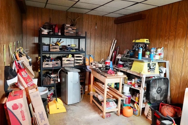 view of storage room