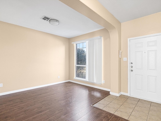 entrance foyer featuring hardwood / wood-style flooring