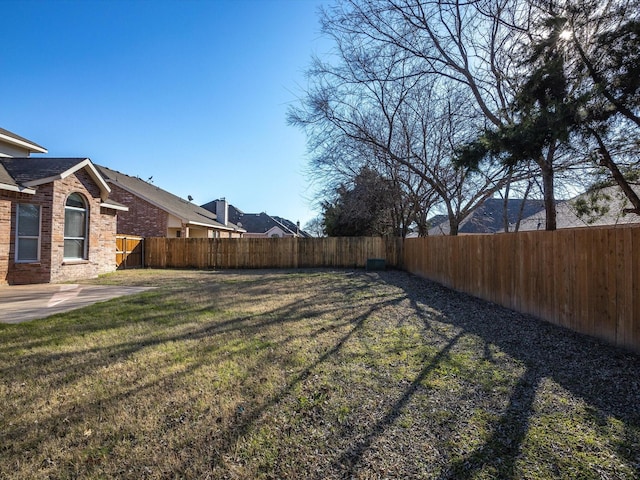 view of yard featuring a patio