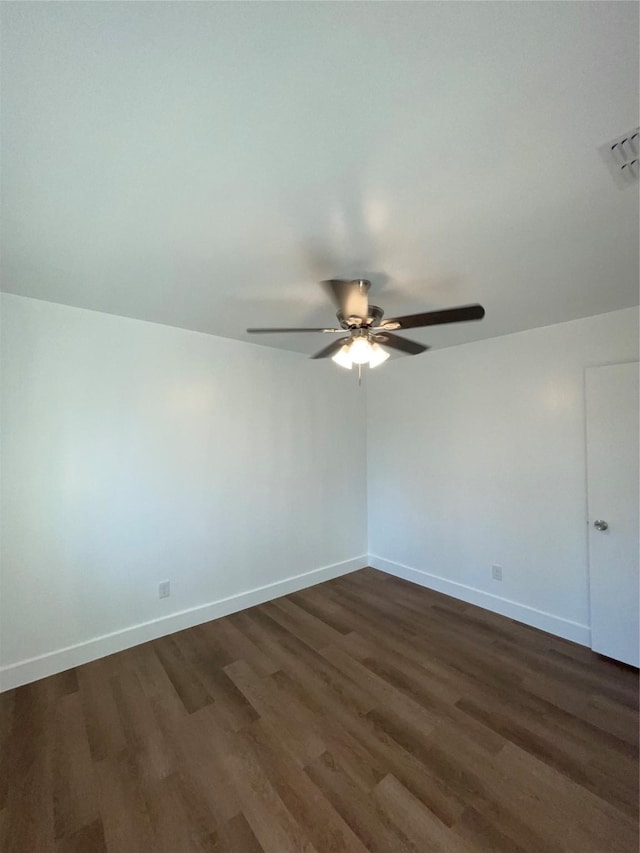 interior space with dark hardwood / wood-style floors