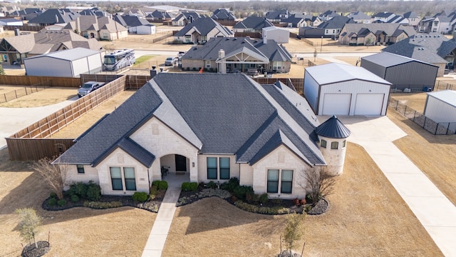 drone / aerial view featuring a residential view