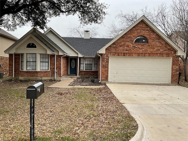 6003 Glenwood Dr, Arlington, TX 76017 - view of front facade with a garage