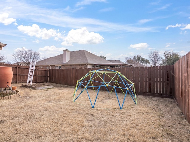 exterior space with a playground