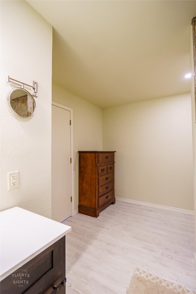 interior space featuring wood-type flooring