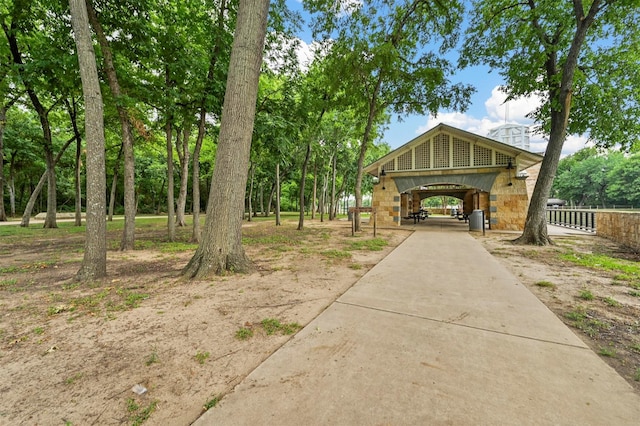 view of home's community with an outbuilding