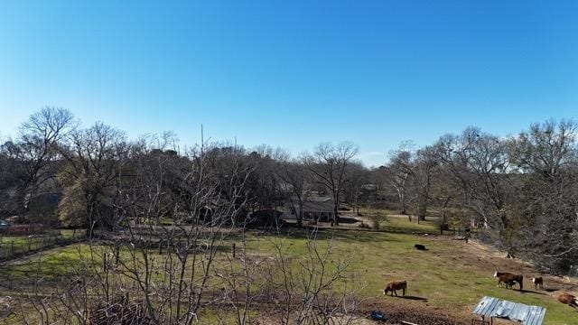 view of landscape featuring a rural view