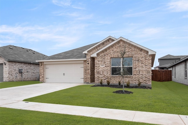 3656 N Crowley Cleburne Rd, Fort Worth, TX 76036 - ranch-style house featuring a garage and a front lawn