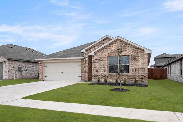 3656 N Crowley Cleburne Rd, Fort Worth, TX 76036 - ranch-style house with a garage and a front yard