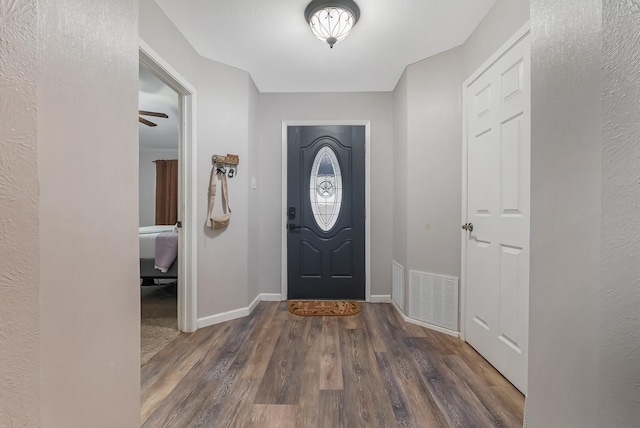 entryway featuring dark hardwood / wood-style floors