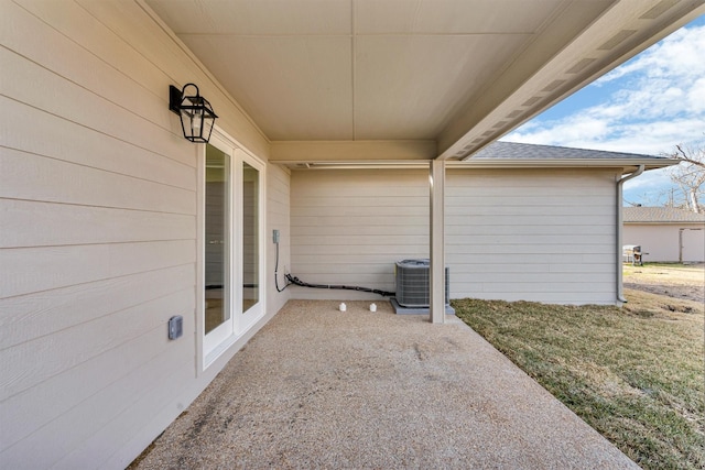 view of patio with cooling unit