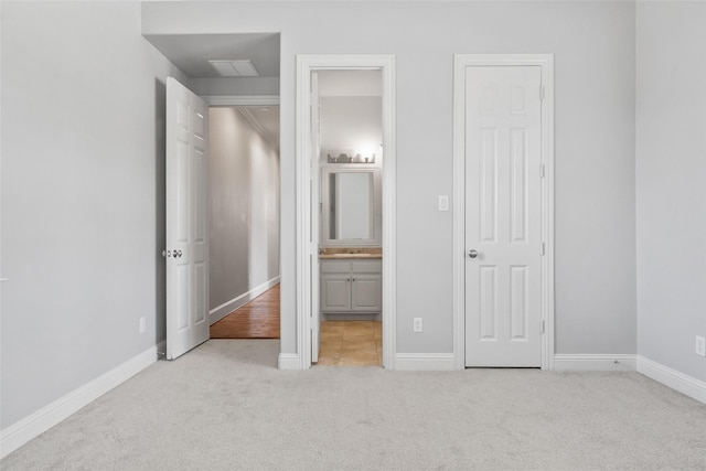 10918 Alta Vista Dr, Frisco, TX 75033 - unfurnished bedroom featuring ensuite bathroom, carpet floors, baseboards, and visible vents