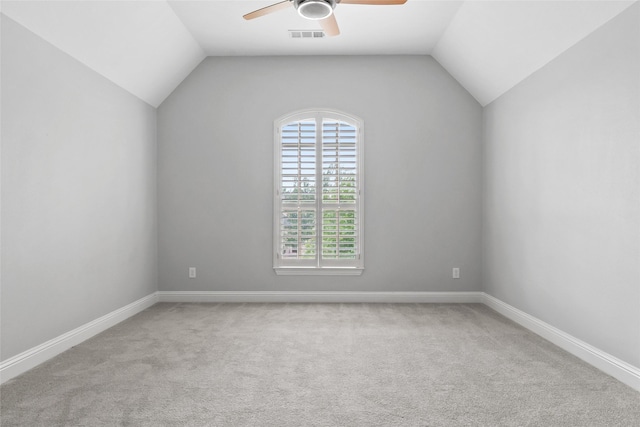 10918 Alta Vista Dr, Frisco, TX 75033 - unfurnished room with plenty of natural light, vaulted ceiling, and a ceiling fan