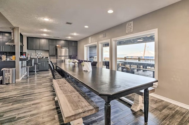 view of dining area