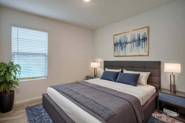 bedroom featuring carpet floors