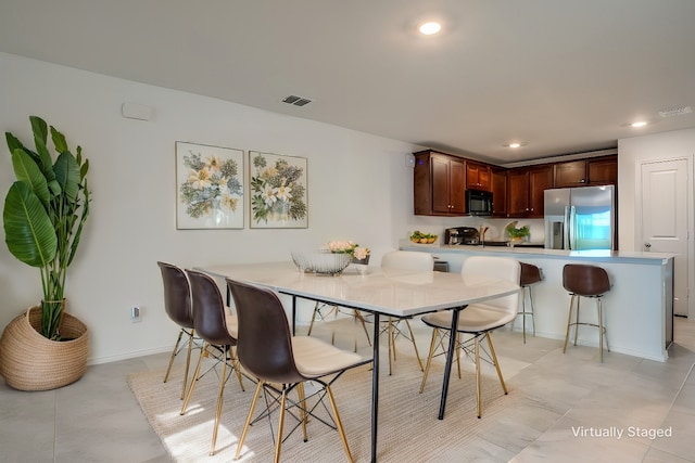 view of dining area