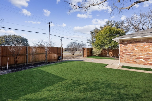 view of yard featuring a patio