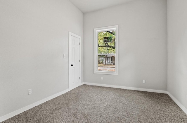 empty room featuring carpet floors