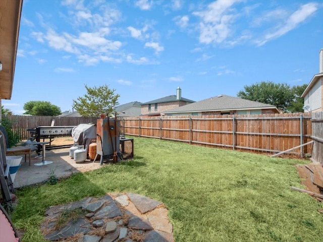 view of yard featuring a patio