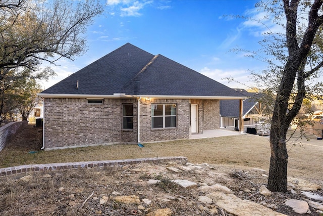 rear view of property with a patio