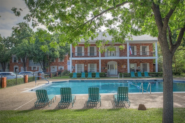 view of pool