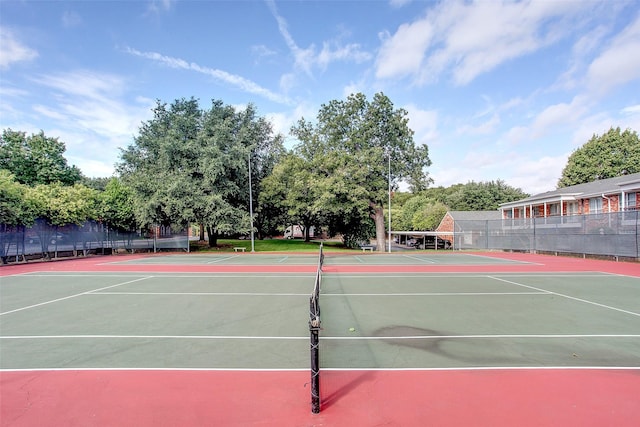 view of sport court