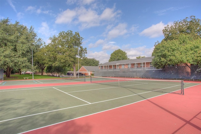 view of tennis court