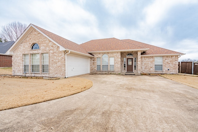 ranch-style house with a garage