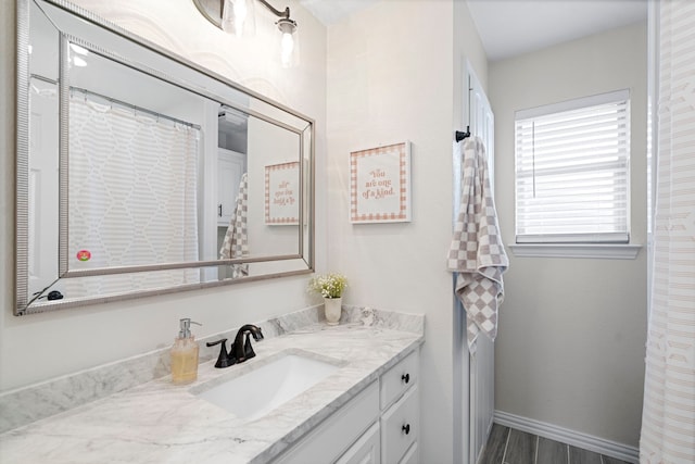 bathroom featuring vanity