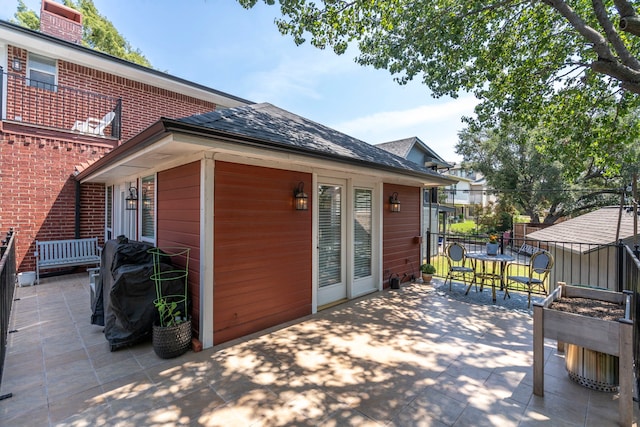 exterior space featuring a patio area