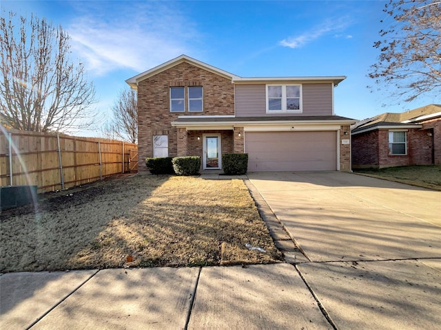 front facade featuring a garage