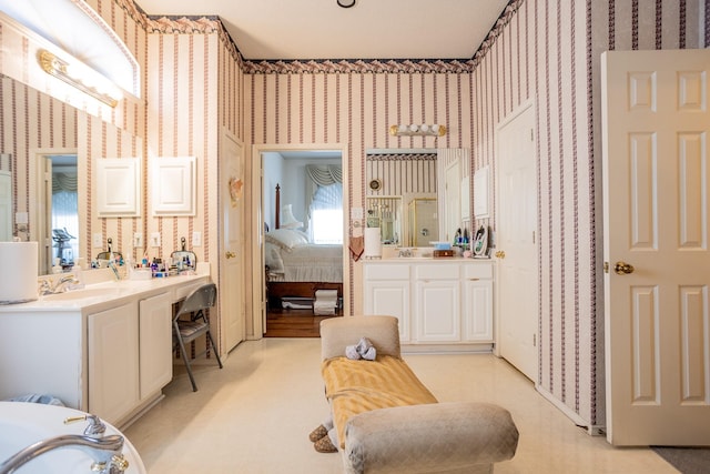 bathroom with vanity