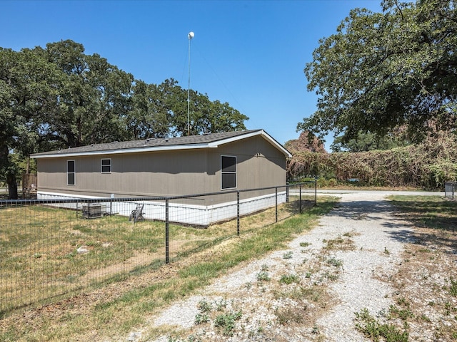 view of side of property