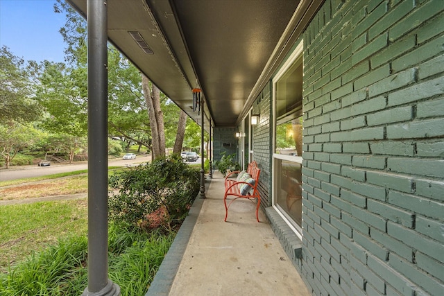 view of patio / terrace featuring covered porch