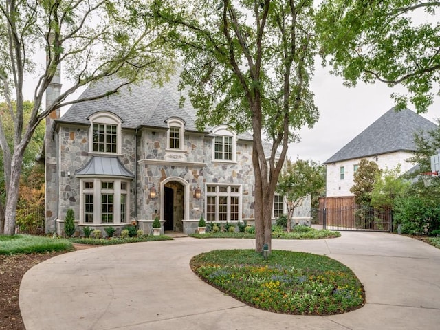 view of french country style house