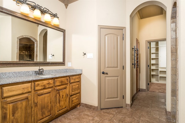 bathroom featuring vanity