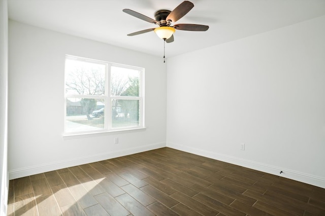 empty room with ceiling fan