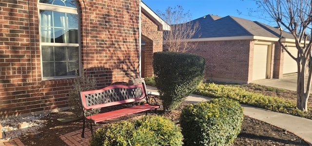 view of home's exterior with a garage