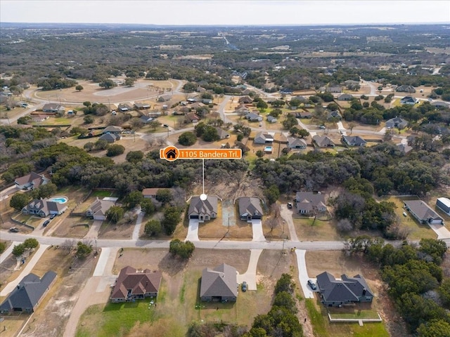 birds eye view of property