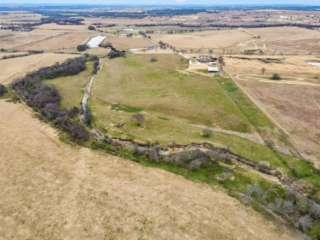 drone / aerial view with a rural view